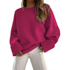 Fantaslook Sweaters for Women Oversized Crewneck Long Sleeve Chunky Knit Pullover Sweaters Tops Trendy Fall Outfits
