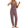 Fantaslook Womens Pajamas Sets V Neck Tank Tops and Long Pants Two Piece Lounge Sets Summer Oufits Loungewear
