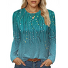 Fantaslook Women Tunic Tops Casual Long Sleeve Shirts Crew Neck Fall Tops Basic Tees Floral Dressy Blouses