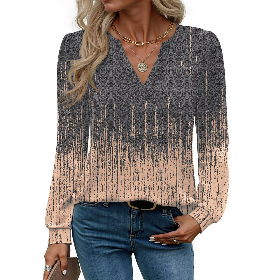 Fantaslook Womens Tops Long Sleeve V Neck Blouses Business Casual Shirts Fall Fashion Dressy Tops