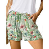 Fantaslook Womens Casual Shorts Elastic Waist Drawstring Shorts Pants with Pockets Summer Beach Floral Shorts