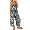 Fantaslook Jumpsuits for Women Casual Sleeveless Spaghetti Strap Rompers Boho Wide Leg Jumpsuits Overalls Dressy Trendy Outfits Clothes
