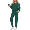 Fantaslook Two Piece Sets for Women Lounge Sets Casual Long Sleeve Tops and Long Pants Vacation Travel Fall Outfits Pajama Sets