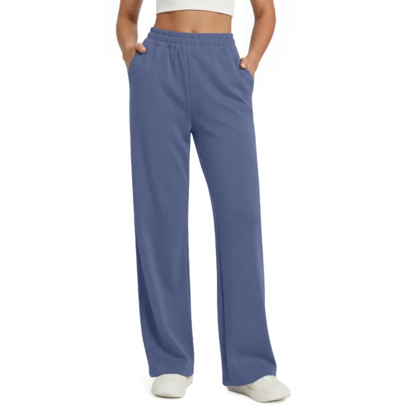Fantaslook Womens Wide Leg Pants with Pockets High Waisted Casual Lounge Pants Work Office Pants