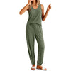 Fantaslook Womens Pajamas Sets V Neck Tank Tops and Long Pants Two Piece Lounge Sets Summer Oufits Loungewear