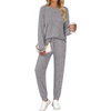 Fantaslook Two Piece Sets for Women Lounge Sets Casual Long Sleeve Tops and Long Pants Vacation Travel Fall Outfits Pajama Sets