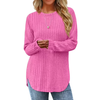 Fantaslook Long Sleeve Shirts for Women Casual Tunic Tops Dressy Crew Neck Pullover Fall Lightweight Sweaters for Women