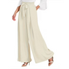 Fantaslook Womens Wide Leg Lounge Pants with Pockets High Waisted Adjustable Tie Knot Loose Casual Trousers Dress Work Pants