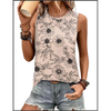 Fantaslook Womens Tank Tops Dressy Casual Sleeveless Blouses Crew Neck Pleated Tunic Shirts Summer Tops
