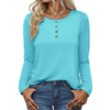 Fantaslook Blouses for Women Henley Long Sleeve Shirts Dressy Casual Fall Tops Work Blouses
