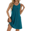 Fantaslook Eyelet Summer Dresses for Women Casual Loose Sleeveless Sundresses Beach Tank Dresses with Pockets