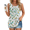 Fantaslook Womens Tank Tops Dressy Casual Sleeveless Blouses Crew Neck Pleated Tunic Shirts Summer Tops