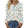 Fantaslook Blouses for Women Henley Long Sleeve Shirts Dressy Casual Fall Tops Work Blouses