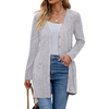 Fantaslook Fall Cardigan for Women Long Sleeve Open Front Cardigan Casual Button Down Coat with Pockets