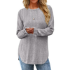 Fantaslook Long Sleeve Shirts for Women Casual Tunic Tops Dressy Crew Neck Pullover Fall Lightweight Sweaters for Women