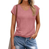MOSHU Casual Womens T-Shirts Basic Tops for Women Cap Sleeve Loose Tank Tops