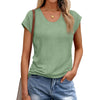 MOSHU Casual Womens T-Shirts Basic Tops for Women Cap Sleeve Loose Tank Tops
