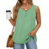 MOSHU Plus Size Tank Tops for Women Henley Sleeveless Shirts Summer Button Down Womens Tops
