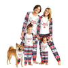 FANTASLOOK CHRISTMAS PAJAMAS SETS FOR FAMILY LONG SLEEVE TOPS AND PLAID PANTS HOLIDAY COUPLES LOUNGE SETS CASUAL FESTIVAL OUTFITS-Men