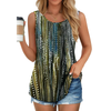 Fantaslook Womens Tank Tops Dressy Casual Sleeveless Blouses Crew Neck Pleated Tunic Shirts Summer Tops
