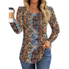 Fantaslook Pleated Blouses for Women Dressy Casual Long Sleeve Shirts Fall Tunic Tops