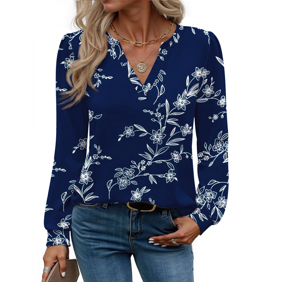 Fantaslook Womens Tops Long Sleeve V Neck Blouses Business Casual Shirts Fall Fashion Dressy Tops