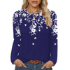 Fantaslook Women Tunic Tops Casual Long Sleeve Shirts Crew Neck Fall Tops Basic Tees Floral Dressy Blouses