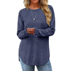 Fantaslook Long Sleeve Shirts for Women Casual Tunic Tops Dressy Crew Neck Pullover Fall Lightweight Sweaters for Women