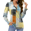 Fantaslook Womens Tops Dressy Blouses V Neck Puff Long Sleeve Tunic Tops Button Fall Shirts