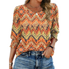 Fantaslook Blouses for Women Dressy Casual 3/4 Length Sleeve Womens Tops with Smocked Cuffs Fashion Shirts