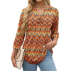 Fantaslook Womens Blouses 3/4 Sleeve V Neck Henley Shirts Dressy Casual Tops Summer Fall Fashion Clothes