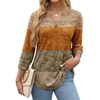 Fantaslook Womens Blouses 3/4 Sleeve V Neck Henley Shirts Dressy Casual Tops Summer Fall Fashion Clothes