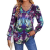 Fantaslook Long Sleeve Shirts for Women Fall Tops Dressy Casual Blouses Pleated V Neck Tunic Tops