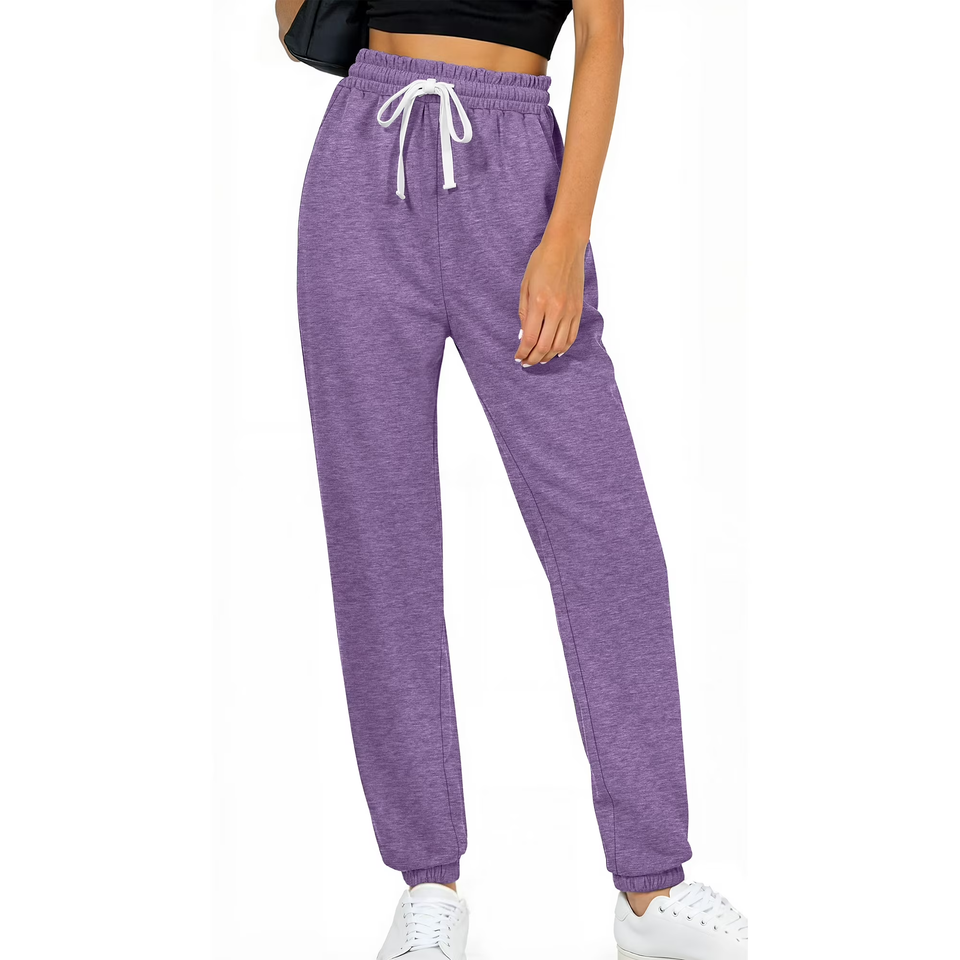 Fantaslook Casual Womens Sweatpants Lounge Travel Pants Elastic Waist Drawstring Joggers with Pockets Athletic Outfits