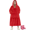 Fantaslook Wearable Blanket Hoodie Sweatshirt for Women and Men, Warm and Cozy Blanket Hoodie, Flannel Blanket with Sleeves and Giant Pocket