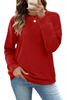 Fantaslook Pullover Sweatshirts for Women Crewneck Long Sleeve Shirts Casual Tunic Tops Fall Clothes