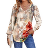 Fantaslook Long Sleeve Shirts for Women Fall Tops Dressy Casual Blouses Pleated V Neck Tunic Tops
