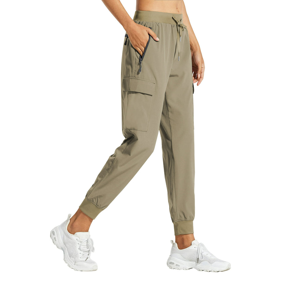 Rosvigor Women Cargo Hiking Pants Lightweight Joggers Women Workout Pants Outdoor Quick Dry Lounge Trousers