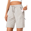 Rosvigor Womens Hiking Cargo Shorts Quick Dry Athletic Shorts for Women Golf Casual Summer Shorts with Pockets