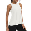 Rosvigor Workout Tops for Women Open Back Loose Fit Tank Tops Women Athletic Yoga Shirts Gym Tops