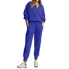 Fantaslook Womens 2 Piece Outfits Long Sleeve Half Zip Sweatsuits with Pockets Pullover Lounge Set
