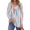 Fantaslook Womens Tops Dressy Casual Pleated Blouses V Neck Long Sleeve Shirts Fall Tunic Tops