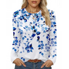 Fantaslook Women Tunic Tops Casual Long Sleeve Shirts Crew Neck Fall Tops Basic Tees Floral Dressy Blouses