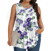 Fantaslook Plus Size Tank Tops for Women Tunic Sleeveless Shirts Dressy Casual Floral Blouses Loose Summer Tops