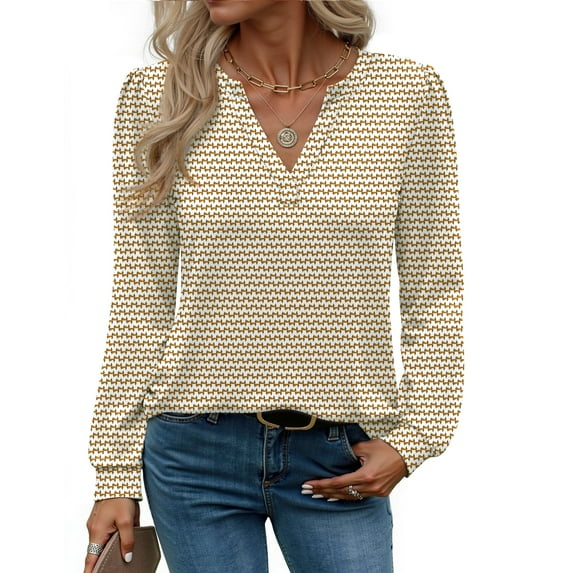 Fantaslook Womens Tops Long Sleeve V Neck Blouses Business Casual Shirts Fall Fashion Dressy Tops