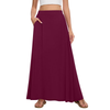 Fantaslook Long Skirts for women Boho Casual Maxi Skirt Trendy Elastic Waist Flowy Skirts with Pockets