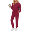 Fantaslook Two Piece Sets for Women Lounge Sets Casual Long Sleeve Tops and Long Pants Vacation Travel Fall Outfits Pajama Sets