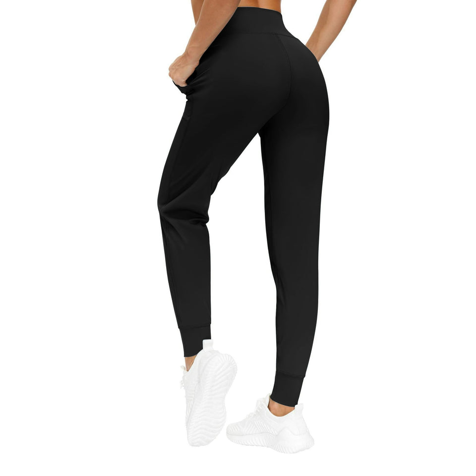 Rosvigor Yoga Women Joggers Athletic Pants for Women Elastic High Waisted Tapered Casual Pants with Pockets