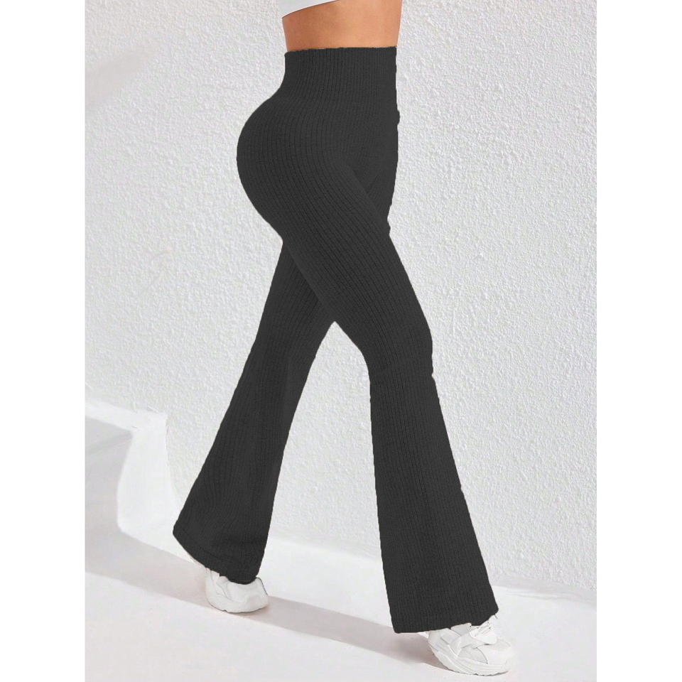 Fantaslook Flare Leggings for Women Sweater High Waist Yoga Pants Tummy Control Workout Pants