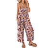 Fantaslook Jumpsuits for Women Casual Sleeveless Spaghetti Strap Rompers Boho Wide Leg Jumpsuits Overalls Dressy Trendy Outfits Clothes